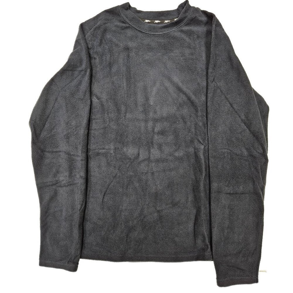 Men Thermal Shirt Winter Warm Base Layer Ultra Soft Moisture Wicking, Charcoal